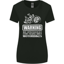 Start Talking About Motorbikes Funny Biker Womens Wider Cut T-Shirt Black