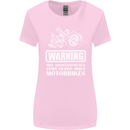 Start Talking About Motorbikes Funny Biker Womens Wider Cut T-Shirt Light Pink