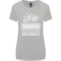 Start Talking About Motorbikes Funny Biker Womens Wider Cut T-Shirt Sports Grey