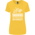 Start Talking About Motorbikes Funny Biker Womens Wider Cut T-Shirt Yellow