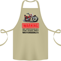 Start Talking About Motorbikes Motorcycle Cotton Apron 100% Organic Khaki