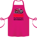 Start Talking About Motorbikes Motorcycle Cotton Apron 100% Organic Pink