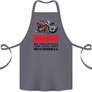 Start Talking About Motorbikes Motorcycle Cotton Apron 100% Organic Steel