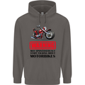 Start Talking About Motorbikes Motorcycle Mens 80% Cotton Hoodie Charcoal