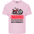 Start Talking About Motorbikes Motorcycle Mens Cotton T-Shirt Tee Top Light Pink