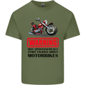 Start Talking About Motorbikes Motorcycle Mens Cotton T-Shirt Tee Top Military Green