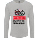 Start Talking About Motorbikes Motorcycle Mens Long Sleeve T-Shirt Sports Grey