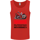 Start Talking About Motorbikes Motorcycle Mens Vest Tank Top Red