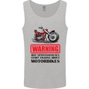 Start Talking About Motorbikes Motorcycle Mens Vest Tank Top Sports Grey