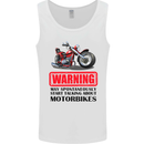 Start Talking About Motorbikes Motorcycle Mens Vest Tank Top White