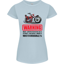 Start Talking About Motorbikes Motorcycle Womens Petite Cut T-Shirt Light Blue
