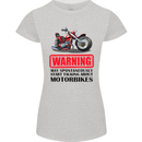 Start Talking About Motorbikes Motorcycle Womens Petite Cut T-Shirt Sports Grey