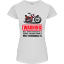 Start Talking About Motorbikes Motorcycle Womens Petite Cut T-Shirt White