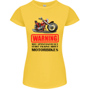 Start Talking About Motorbikes Motorcycle Womens Petite Cut T-Shirt Yellow