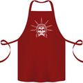 Statue of Liberty Skull USA Gothic Biker Cotton Apron 100% Organic Maroon