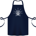 Statue of Liberty Skull USA Gothic Biker Cotton Apron 100% Organic Navy Blue