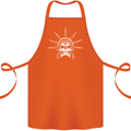 Statue of Liberty Skull USA Gothic Biker Cotton Apron 100% Organic Orange