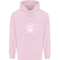 Statue of Liberty Skull USA Gothic Biker Mens 80% Cotton Hoodie Light Pink