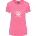 Statue of Liberty Skull USA Gothic Biker Womens Wider Cut T-Shirt Azalea