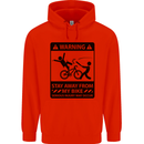 Stay Away From My Bike Cycling Cyclist Childrens Kids Hoodie Bright Red
