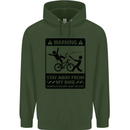 Stay Away From My Bike Cycling Cyclist Childrens Kids Hoodie Forest Green