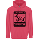 Stay Away From My Bike Cycling Cyclist Childrens Kids Hoodie Heliconia