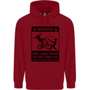 Stay Away From My Bike Cycling Cyclist Childrens Kids Hoodie Red