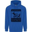 Stay Away From My Bike Cycling Cyclist Childrens Kids Hoodie Royal Blue