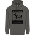 Stay Away From My Bike Cycling Cyclist Childrens Kids Hoodie Storm Grey