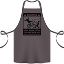 Stay Away From My Bike Cycling Cyclist Cotton Apron 100% Organic Dark Grey