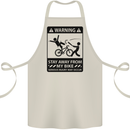 Stay Away From My Bike Cycling Cyclist Cotton Apron 100% Organic Natural
