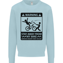 Stay Away From My Bike Cycling Cyclist Kids Sweatshirt Jumper Light Blue