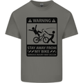 Stay Away From My Bike Cycling Cyclist Kids T-Shirt Childrens Charcoal