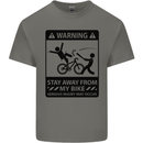Stay Away From My Bike Cycling Cyclist Kids T-Shirt Childrens Charcoal
