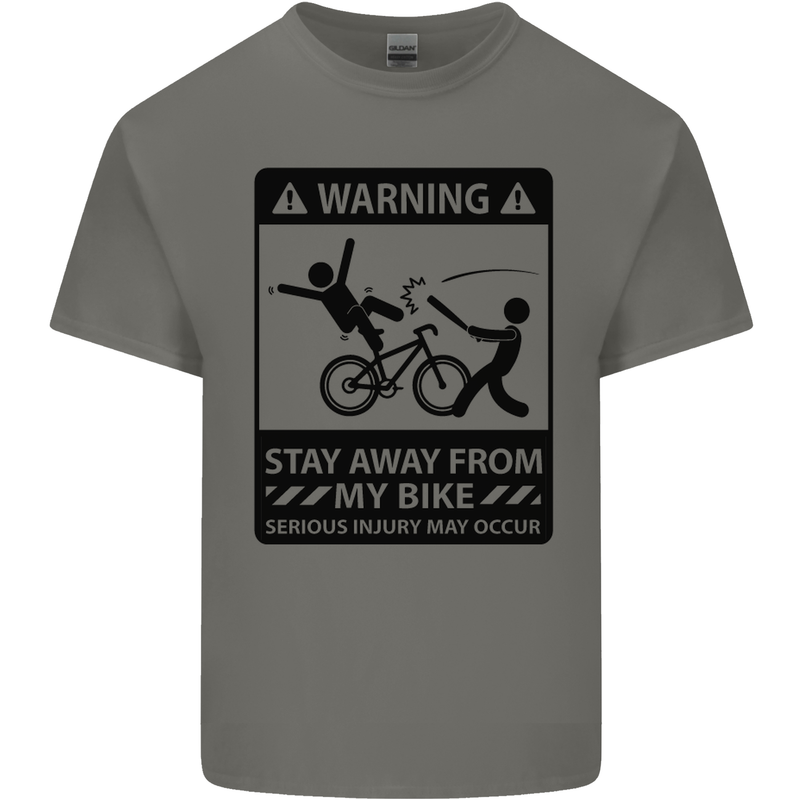 Stay Away From My Bike Cycling Cyclist Kids T-Shirt Childrens Charcoal