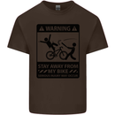 Stay Away From My Bike Cycling Cyclist Kids T-Shirt Childrens Chocolate