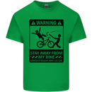 Stay Away From My Bike Cycling Cyclist Kids T-Shirt Childrens Irish Green