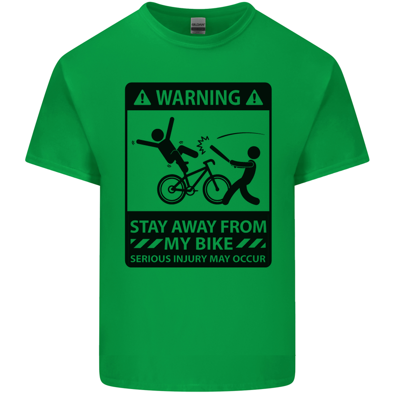 Stay Away From My Bike Cycling Cyclist Kids T-Shirt Childrens Irish Green