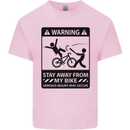 Stay Away From My Bike Cycling Cyclist Kids T-Shirt Childrens Light Pink