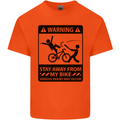 Stay Away From My Bike Cycling Cyclist Kids T-Shirt Childrens Orange