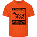 Stay Away From My Bike Cycling Cyclist Kids T-Shirt Childrens Orange