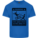 Stay Away From My Bike Cycling Cyclist Kids T-Shirt Childrens Royal Blue
