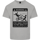 Stay Away From My Bike Cycling Cyclist Kids T-Shirt Childrens Sports Grey
