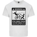 Stay Away From My Bike Cycling Cyclist Kids T-Shirt Childrens White