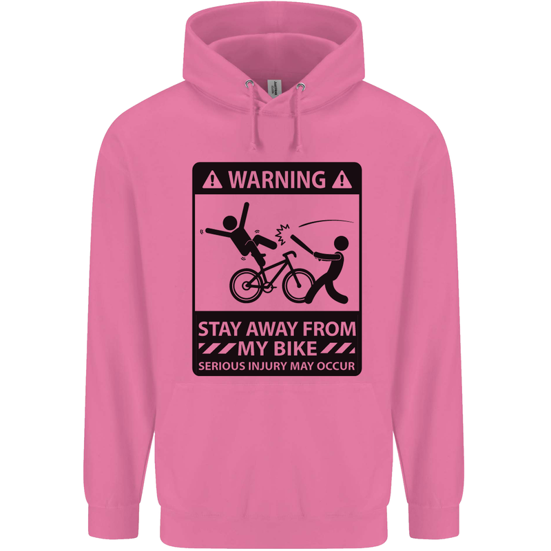 Stay Away From My Bike Cycling Cyclist Mens 80% Cotton Hoodie Azelea