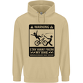Stay Away From My Bike Cycling Cyclist Mens 80% Cotton Hoodie Sand
