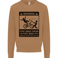 Stay Away From My Bike Cycling Cyclist Mens Sweatshirt Jumper Caramel Latte