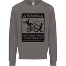 Stay Away From My Bike Cycling Cyclist Mens Sweatshirt Jumper Charcoal