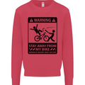 Stay Away From My Bike Cycling Cyclist Mens Sweatshirt Jumper Heliconia