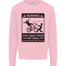Stay Away From My Bike Cycling Cyclist Mens Sweatshirt Jumper Light Pink